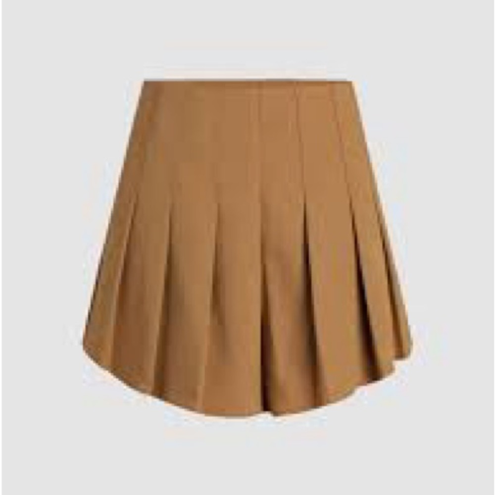 Brown Pleated Skort